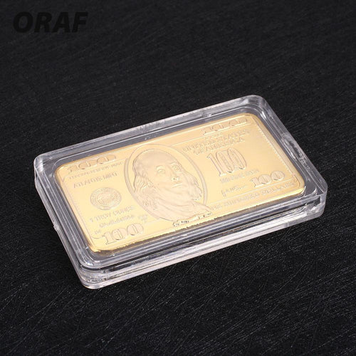 $100 Commemorative Gold Plated Bullion Bar Copy