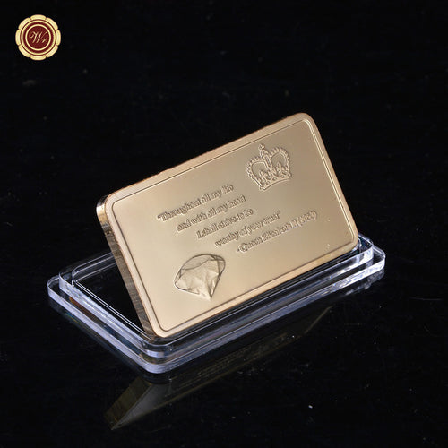 Commemorative Queen Elizabeth 1953 Coronation Gold Plated Bullion