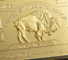 *** THE AMERICAN BUFFALO***1 TROY OUNCE  .999 Fine Brass Bullion