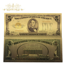 24k Gold Foil 7 Piece USA Money Sets