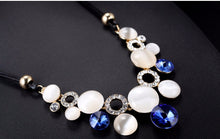 Blue/Green Opal Crystal Necklace