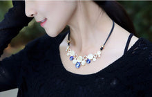 Blue/Green Opal Crystal Necklace