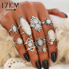 Opal Knuckle Rings 8 PCS/Set