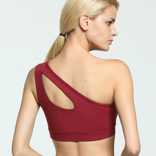 One Shoulder Strap Athleisure Padded Push Up Bra
