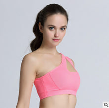 One Shoulder Strap Athleisure Padded Push Up Bra