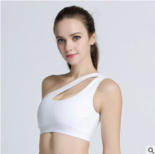 One Shoulder Strap Athleisure Padded Push Up Bra