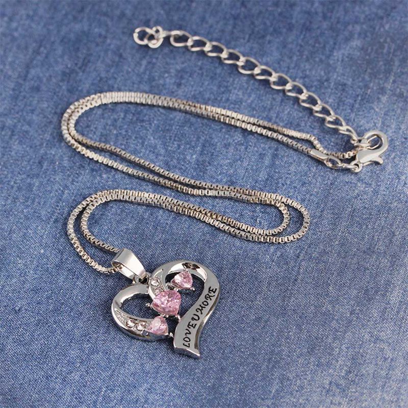 Mother Daughter Forever Necklace In My Heart I Love You More