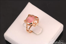 Opal Cat's Eye Stone Simulated Pearl Ring
