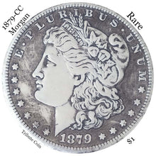 One Troy Ounce .999 Silver Clad 1879-P-O-S-CC Morgan Silver Dollar Copy Coin