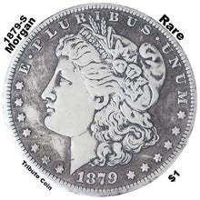 One Troy Ounce .999 Silver Clad 1879-P-O-S-CC Morgan Silver Dollar Copy Coin