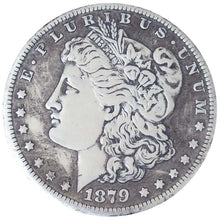 One Troy Ounce .999 Silver Clad 1879-P-O-S-CC Morgan Silver Dollar Copy Coin