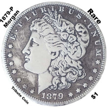 One Troy Ounce .999 Silver Clad 1879-P-O-S-CC Morgan Silver Dollar Copy Coin