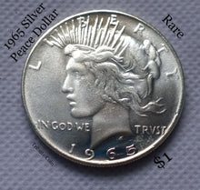 1965 Uncirculated Peace Silver Dollar Copy Coin