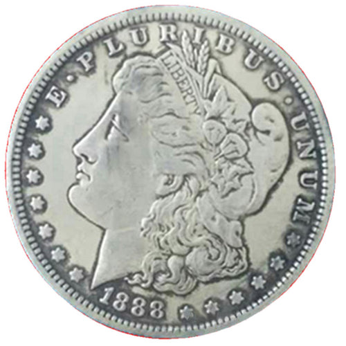 One Troy Ounce .999 Silver Clad 1885/1888 Morgan Silver Dollar Tribute Coin