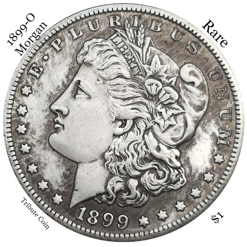 One Troy Ounce .999 Silver Clad 1899-P-O-S Morgan Silver Dollar Copy Coin