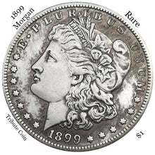 One Troy Ounce .999 Silver Clad 1899-P-O-S Morgan Silver Dollar Copy Coin