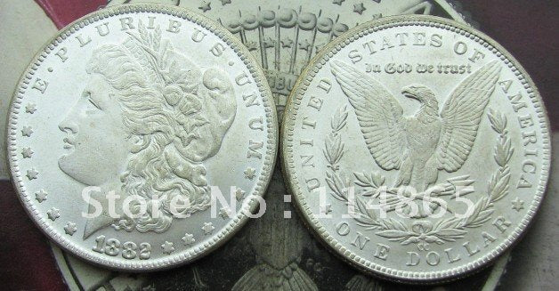 1882-CC Morgan Dollar COIN COPY FREE SHIPPING