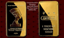 Commemorative Cleopatra Gold Plated Bullion One Troy Ounce