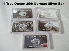 .999 ***GERMAN SILVER BUFFALO BAR*** 1 TROY OUNCE